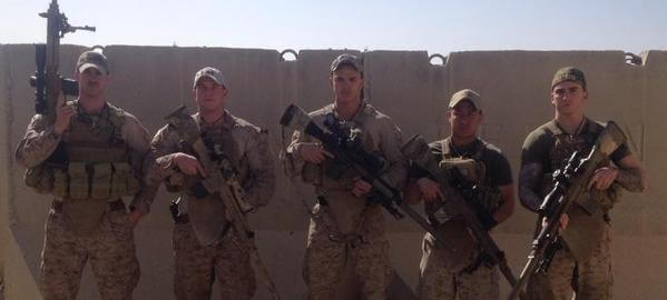 Marine sniper platoon in Afghanistan